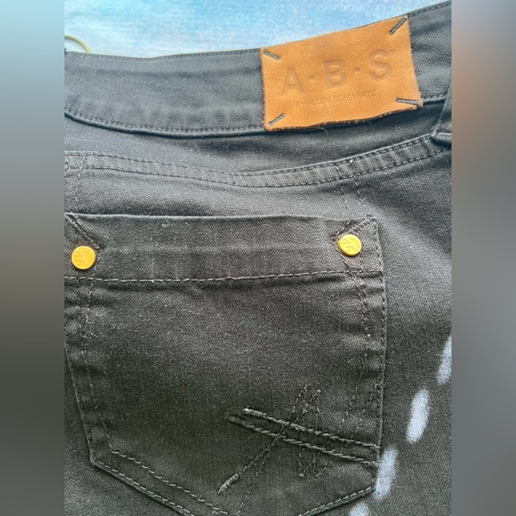 ABS by Allen Schwartz Ladies Black Capri Jean Shorts Size 32 - Picture 4 of 13